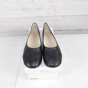 J. Jill Pure Jill Leather Ballet Flats Sz 8 Black